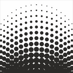 Abstract geometric black and white graphic design print halftone