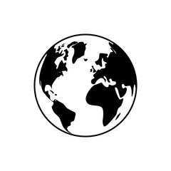 World earth isolated icon vector illustration graphic design