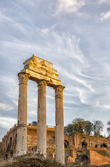 Fototapeta premium Rome Temple of Castor and Pollux
