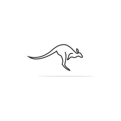 Kangaroo Logo Line 