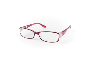 Eyeglasses on white background