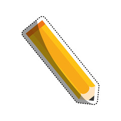 Wooden pencil isolated icon vector illustration graphic design