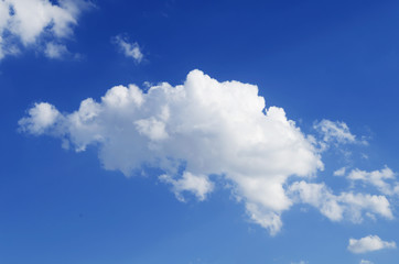Naklejka na ściany i meble blue sky with cloud closeup.Closeup blue sky and fluffy clouds b