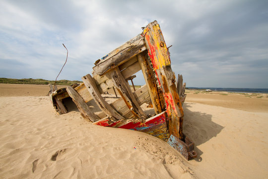 Boat at Braunton Burrows