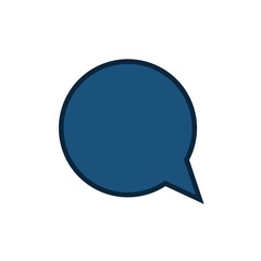 Chat bubble speakbox icon vector illustration graphic design
