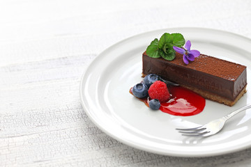 homemade chocolate cake