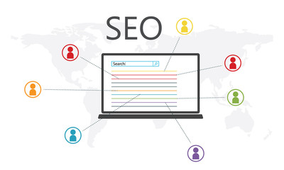 seo  search engine optimization vector infographics