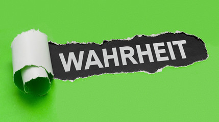 Zerrissenes Papier - Wahrheit