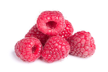 Heap of raspberries