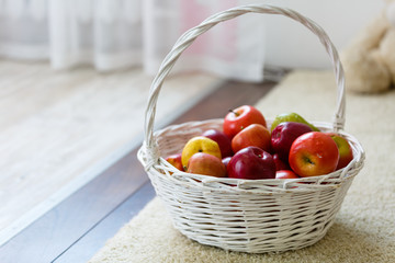 Basket of red apples