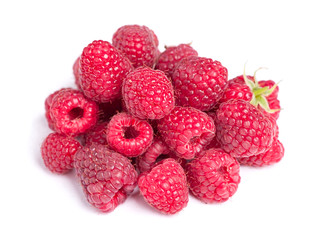 Heap of raspberries