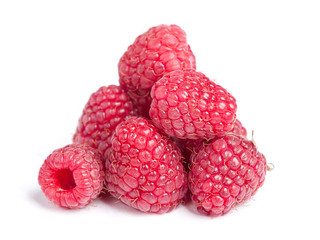 Heap of raspberries