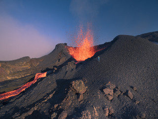 La Fournaise Volcano Blast