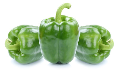 Paprika Paprikas grün Gemüse Lebensmittel Freisteller freigest