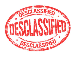 Declassified sign or stamp