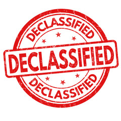Declassified sign or stamp
