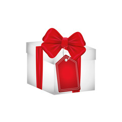 Gift box present icon vector illustration graphic design