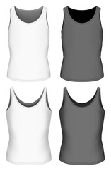 Singlet for boys vector illustration