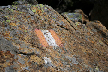 Trail marker for hikers