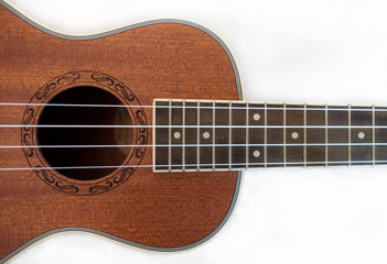 Obraz premium Ukulele on white background