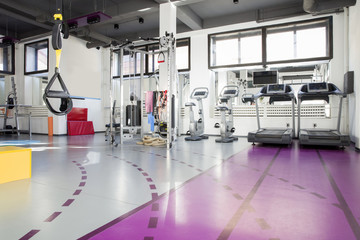 Interior of gym