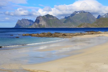 Arctic beach in Norway