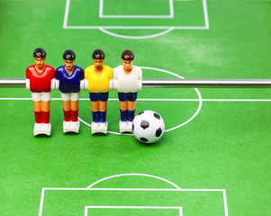 foosball table soccer . football players sport teame