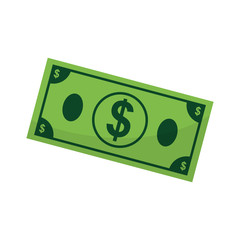 Billet of money icon vector illustration graphic design