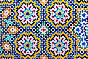 Islamic mosaic Moroccan style useful as background