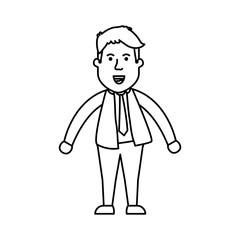 successful businessman cartoon icon vector illustration graphic design