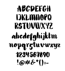 Fototapeta premium Vector alphabet. Hand drawn letters.