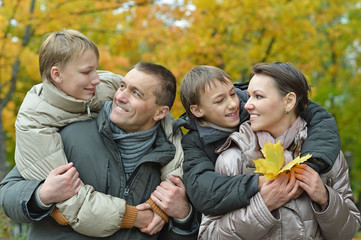 Portrait of happy family 