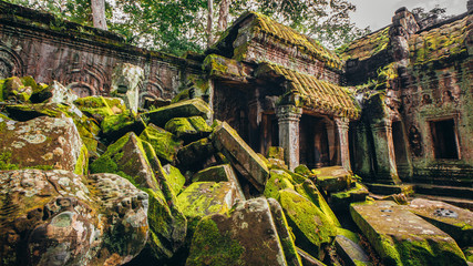 Ta Prohm temple in Angkor Wat,Siem Reap,Cambodia.