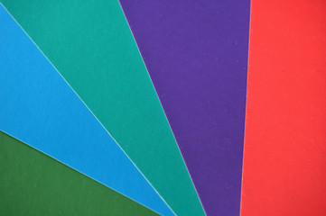 Multicolor background from a paper of different colors