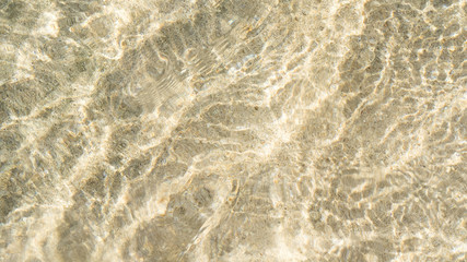 Tranquil waves washing over the beach sand