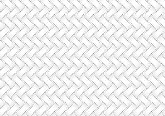 Vector seamless pattern of white interweaving paper strips. - obrazy, fototapety, plakaty