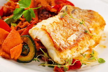 Fisch Gericht (kabeljau,dorsch)