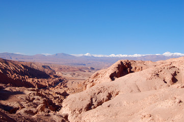 View over the Atacama Desert in Chile