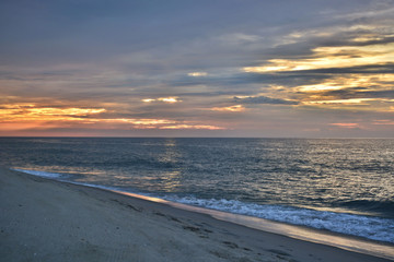 Scenic Summer Sunrise on the Beach