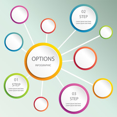 Abstract web design bubble, vector