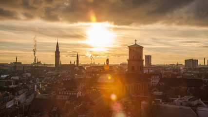  Copenhagen - the capital and most populous city of Denmark. A popular place for tourists and travelers. Impressed by a historic old town and special architecture.