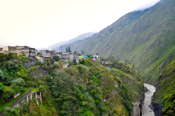 Fototapeta na wymiar Ba–os de Agua Santa, Tungurahua Province, Ecuador