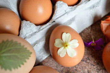 Fototapeta na wymiar Easter egg, traditional way of decorating