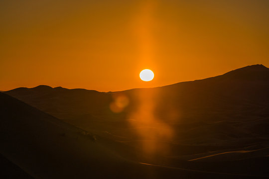 sunrise desert
