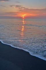 Scenic Summer Seashore Sunrise