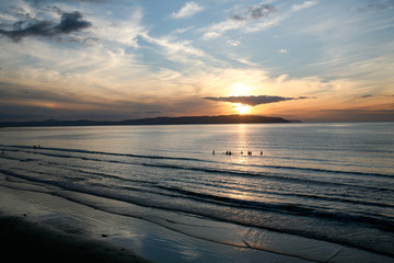 Fototapeta premium Irish North Coast sunset play
