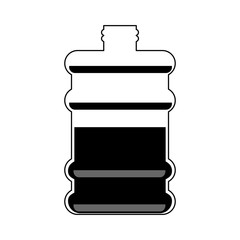 gallon water bottle icon over white background. vector illustration