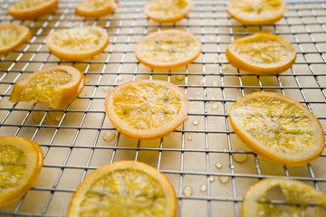 Just candied slices of orange
