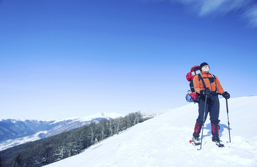 Winter hiking.