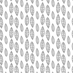 Seamless pattern design with leaves